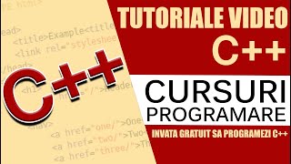 Tutorial, curs video C++ - Aplicatie C++, Afisarea si citirea elementelor unui tablou