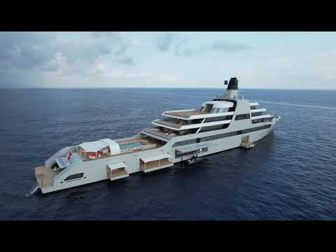 4K  M/Y Solaris in Monaco, Roman Abramovich's newest $610mil megayacht...
