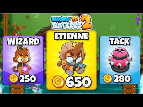 Etienne + Wizard + Tack Shooter Combo DESTROYS Opponents! 🔥 | BTD Battles 2 Insane Strategy