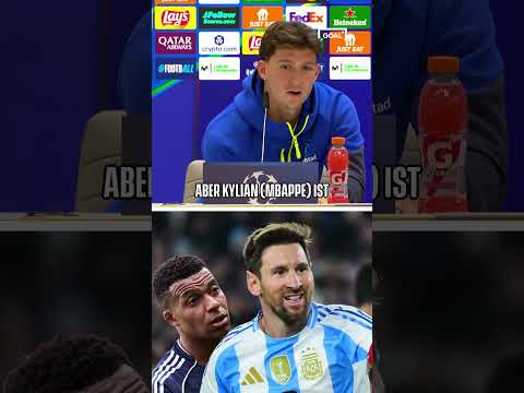 Ob die argentinische Herkunft von OM-Star Balerdi hier mitspielt?🤔 #ucl #goat #messi #mbappe #om