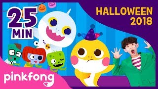 Halloween Sharks Dance and more | Halloween Songs | +Compilation | Pinkfong Songs for Children