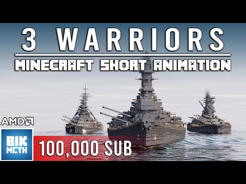 BikMCTH - 3 WARRIORS - Minecraft Short Animation | 100,000 Subscribers Special