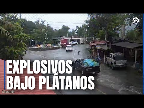 Difunden video de camioneta bomba que mató a 5 y dejo 6 heridos en Michoacán