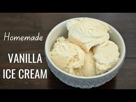 Homemade Vanilla Ice Cream Recipe | 5 ingredients, no eggs, no cooking | #happilyhomecooking