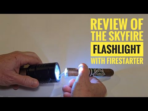 Review of the Skyfire Flashlight with Firestarter!
