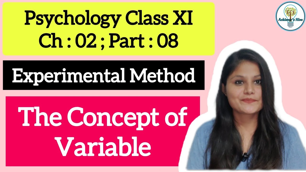 Experimental method | Concept of Variable #psychologyclass11 #methodsofenquiryinpsychology #ncert