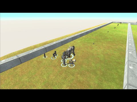 🦍MUTANT PRIMATES DeathRun ! - Animal Revolt Battle Simulator