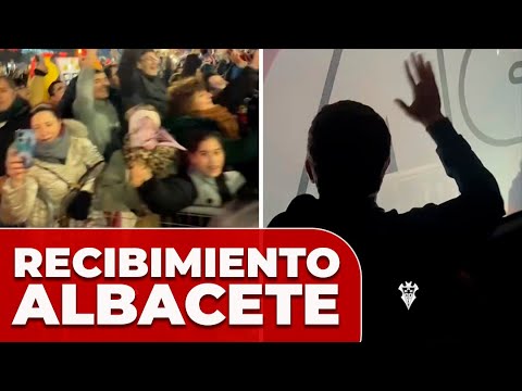 El BRUTAL RECIBIMIENTO de la afición del ALBACETE antes de medirse al BARÇA en COPA DEL REY