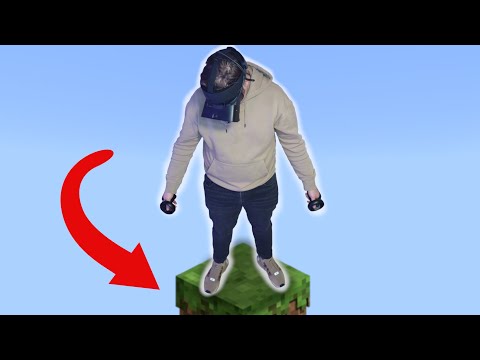 Oneblock skyblock In VR is still a nightmare.
