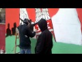 Цртање графита у центру Косовске Митровице 