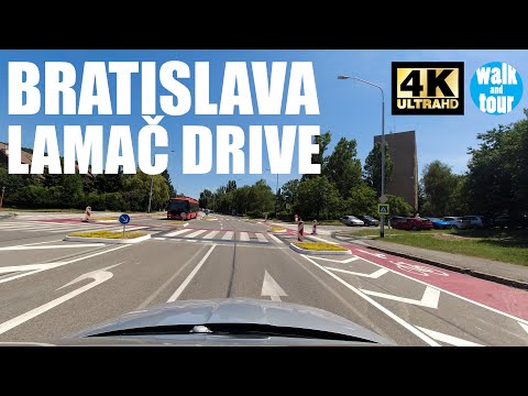 Journey through Bratislava - Lamač in Stunning 4K UHD (60 fps)! 🌇🚗