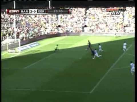 Barcelona 3-1 Xerez (All Goals)