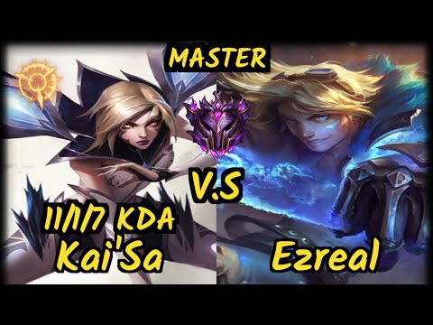 RED Sacy (KAI'SA) vs EZREAL - 11/1/7 KDA BOTTOM ADC GAMEPLAY - BR Ranked MASTER