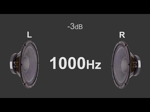 Stereo test tone Left and Right by frequency from 50Hz to 16000Hz