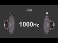 Stereo test tone Left and Right by frequency from 50Hz to 16000Hz