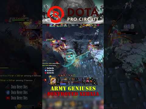ARMY GENIUSES DESTROYED XERXIA #shorts #dota2 #dota2highlights #dota2dpc #seadpc