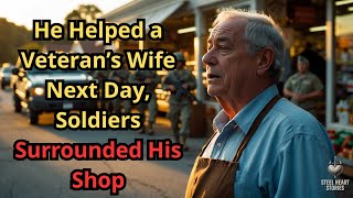 Store Owner Gave Free Groceries to Veteran’s Family — Next Morning, Soldiers Formed a Line Outside..