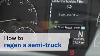 How to regen a semi-truck