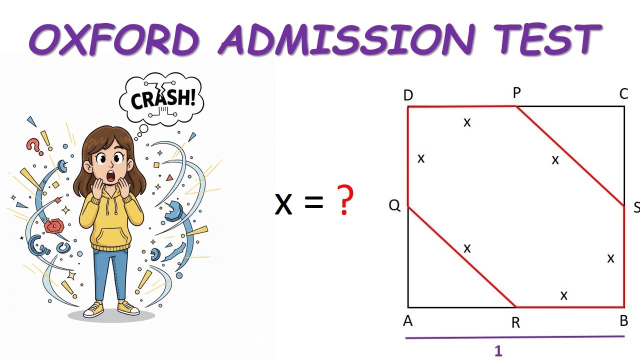 Oxford Geometry Problem | Irregular Hexagon Inscribed in a Unit Square | Step-by-Step Solution