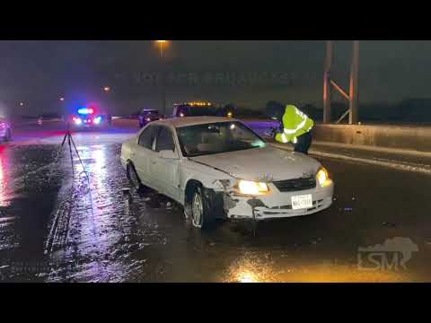 02-15-2021 Houston, TX - Houston Metro Icy Crash with Police Involved