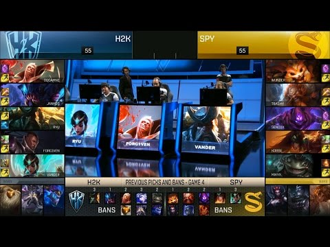 H2K vs SPY Game 5 Highlights - SPLYCE vs H2K EU LCS PLAYOFF SEMIFINAL #1 Summer 2016