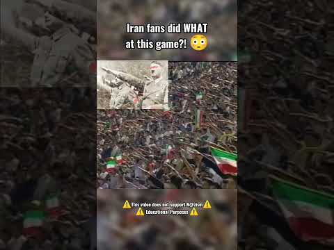 Iran fans did WHAT at this game?!?😳 #football #geography #germany #shorts