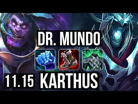 DR. MUNDO vs KARTHUS (JUNGLE) | Rank 2 Mundo, 10/1/13, Godlike | EUW Challenger | v11.15