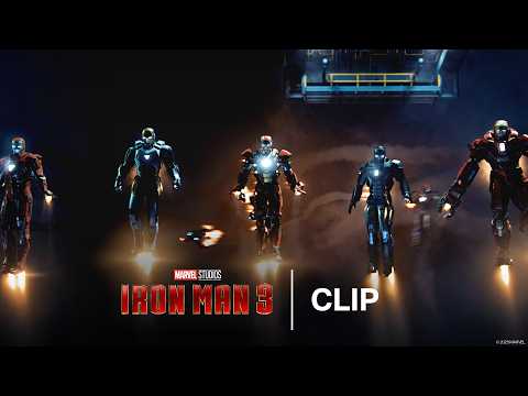 Iron Man Suits Save Tony and Rhodey | Iron Man 3 | Official Clip