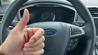 Ford Fusion – How to open trunk