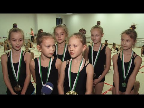 Маленькие гимнастки вернулись с соревнований