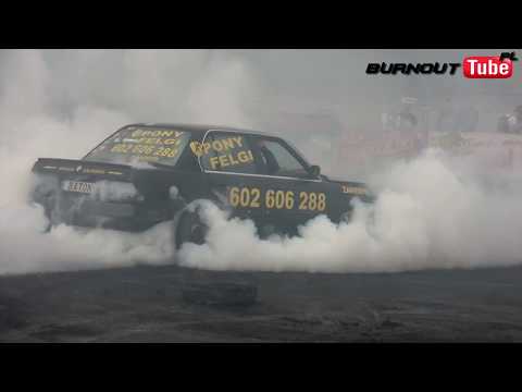 Palenie gumy BMW E30 320 "BATON" - XXI Ogólnopolski Zlot BMW Toruń 2018