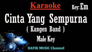 Download lagu Cinta Yang Sempurna (Karaoke) Nada Asli/ Original key Em Nada Pria/ Cowok/ Male key x264 mp3
