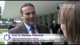 Prof. Dr. Matthias Finkbeiner at the 2nd PCF World Summit 2009