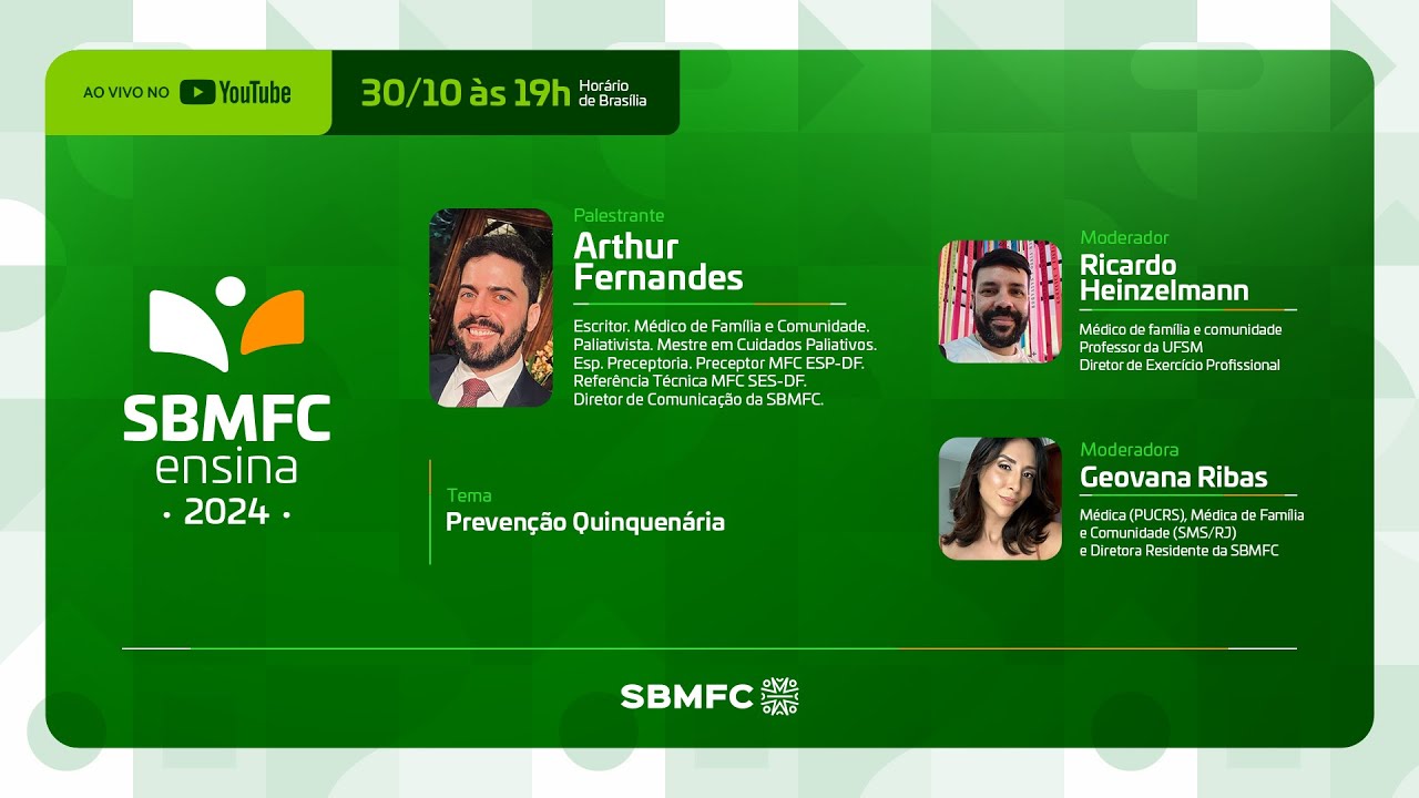 SBMFCensina 2024 - Prevenção Quinquenária