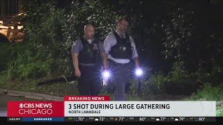 3 people shot during large gathering in Chicago's North Lawndale neighborhood
