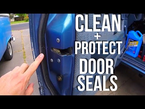 How To Clean & Protect Car Door Seals/Weatherstripping -Jonny DIY