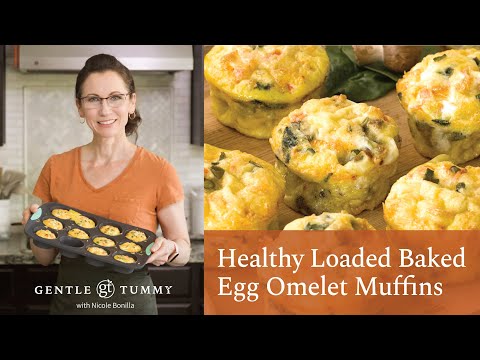 EASY Healthy Loaded Baked Egg Omelet Muffins | Convenient Breakfast