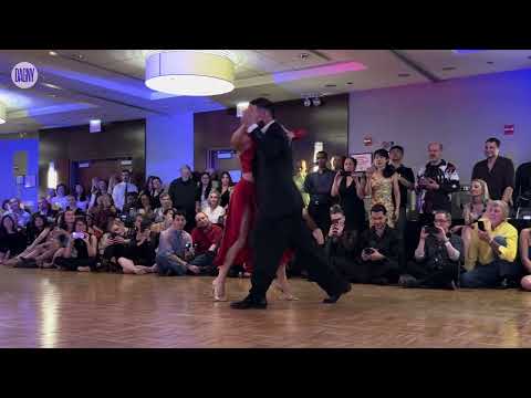 Georgia Priskou & Loukas Balokas dancing to "Me Voy a Baraja" by Edgardo Donato at Windy City 2025