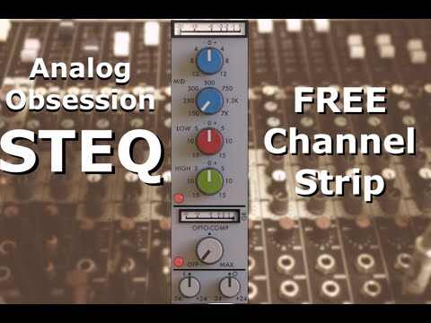 Analog Obsession STEQ - Free channel strip vst plugin | Quick Demo Test