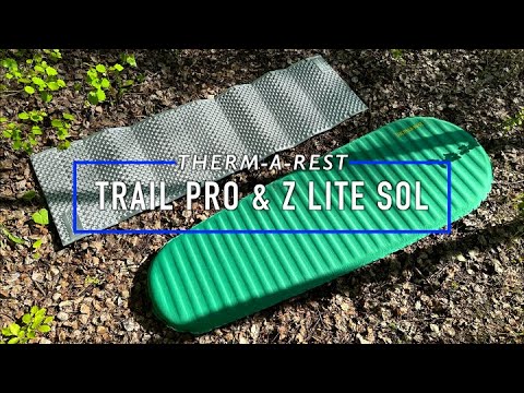 Therm-A-Rest Trail Pro - the most comfortable outdoor Sleeping Pad? - & Z Lite Sol REVIEW - Eng. Sub