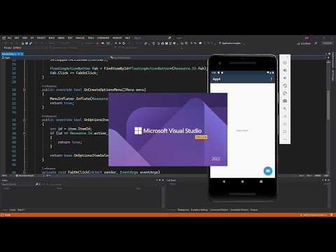 First Android App in Visual Studio 2022 | Android Native Getting Started