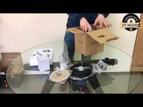 Обзор кальяна Amy Deluxe SS 13 R Little Stick, комплектация, как собрать кальян