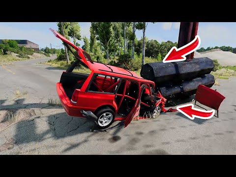 High Speed Cars Crashes And Jumps #12 - BeamNG Drive
