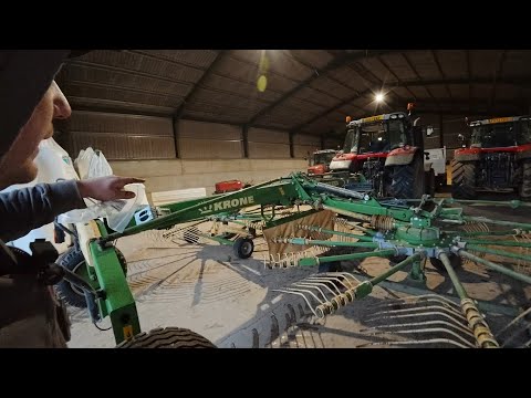 Mucking Out Sheds, Krone Rake Arm Replacements!