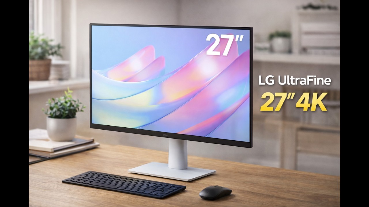 Miniatura da avaliação em vídeo de Monitor LG 27US500-W 27 Polegadas 4K UHD IPS