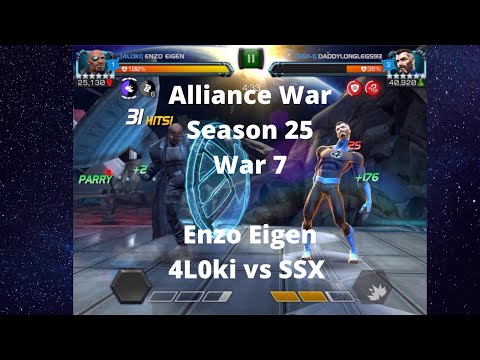 Alliance War Season 25 War 7 - Enzo Eigen - 4L0ki vs SSX
