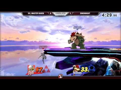 VS Weekly 6/30/16 - Losers R8 - Master Raven (Sheik) vs. DinoKnight (Bowser) - Smash 4