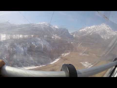 Discesa integrale cabinovia Leitner "Cesana-Ski lodge" Cesana (Torino)