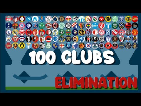 The 99 Times Eliminations - 100 Clubs Elimination Marble Race in Algodoo