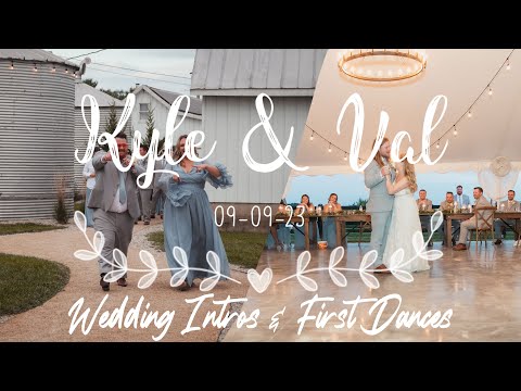 Kyle & Valerie Sambor Reception Introduction and First Dances [Historic White Oak Farms, Ohio]